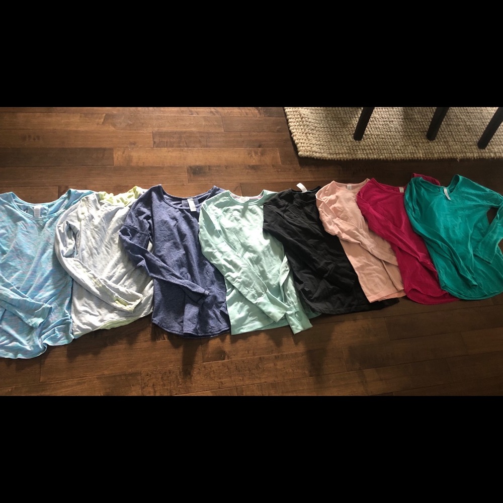8 Ivivva Shirts. Long Sleeve.